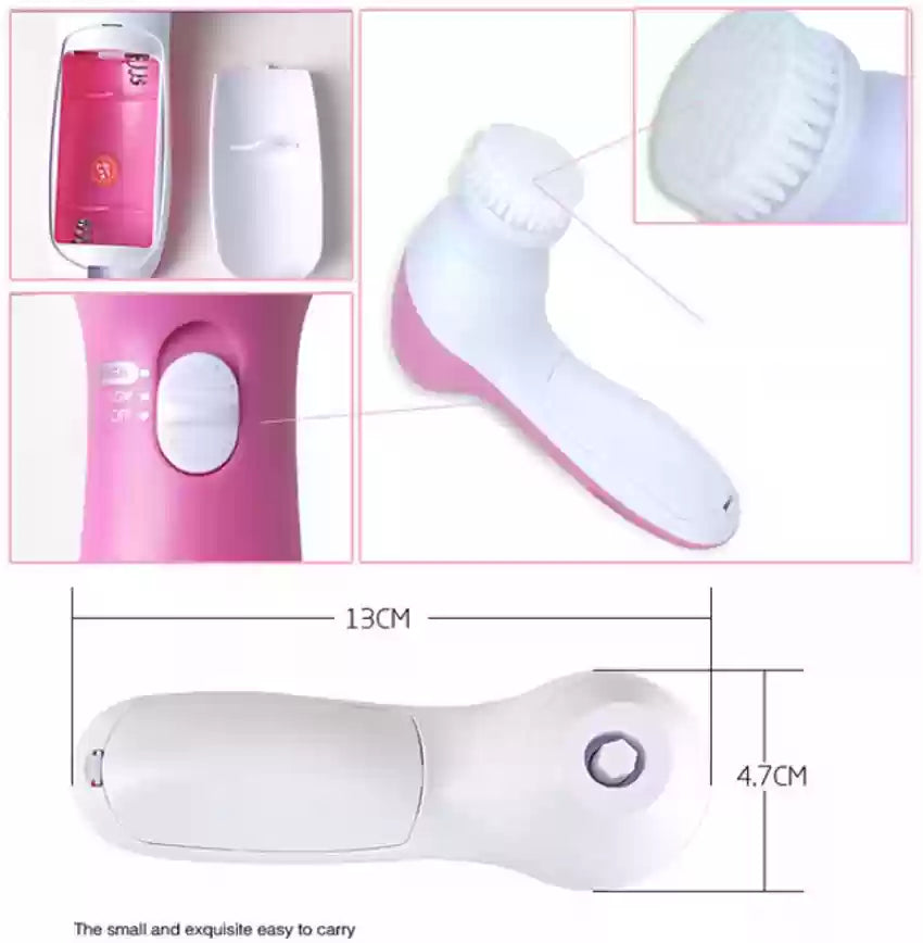 Kemei 5-in-1 Facial Massager – Glow & Relax| Beauty Care for Radiant Skin