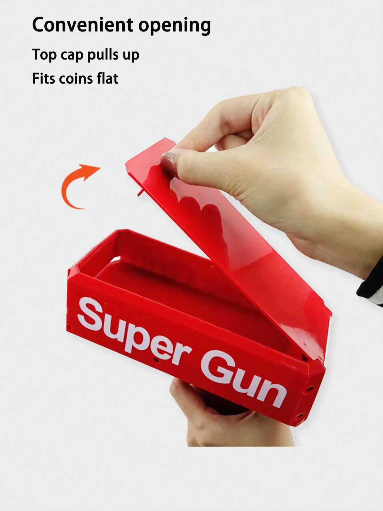 1Set Cash Cannon Money Gun for Wedding, Parties and Fun Include 50 Fake Dollar- Red