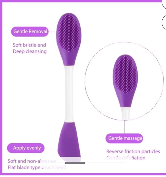 Air Double Face Mask Brush & Silicone Applicator | Soft, Hygienic & Easy Mask Application