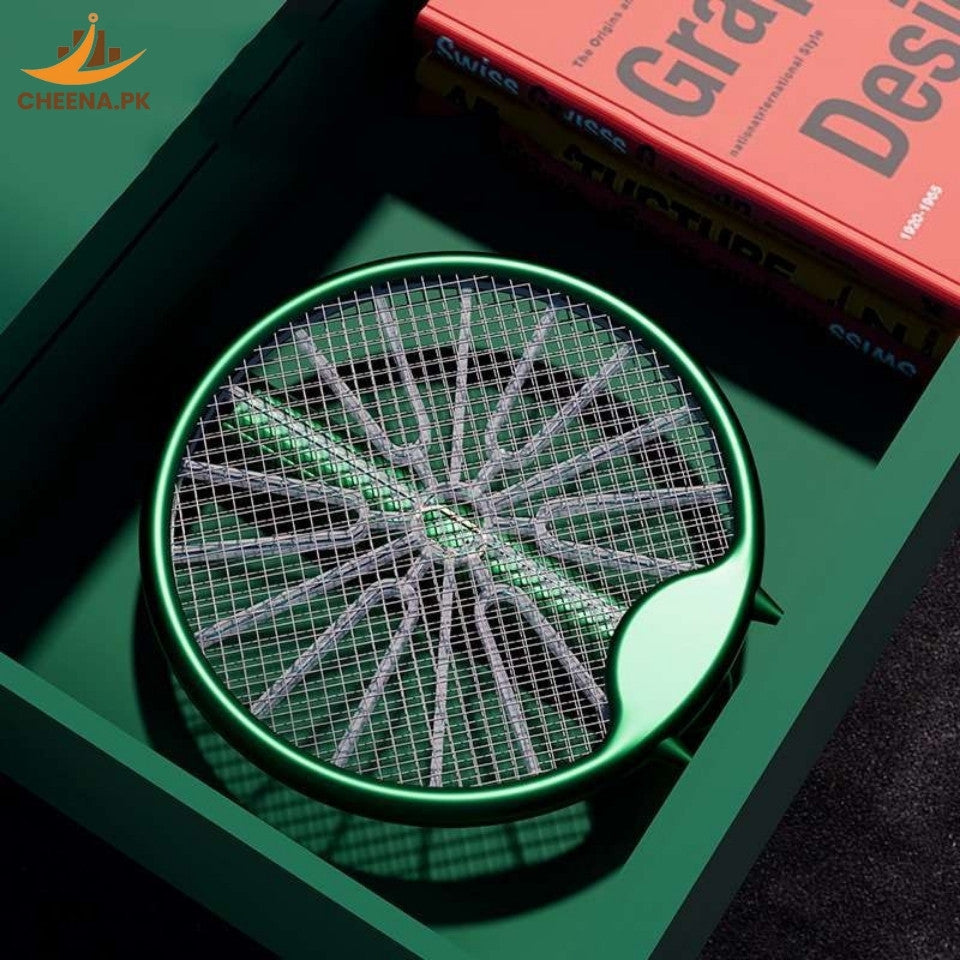 3-in-1 electric mosquito racket, aste by USB, foldable repellent lamp