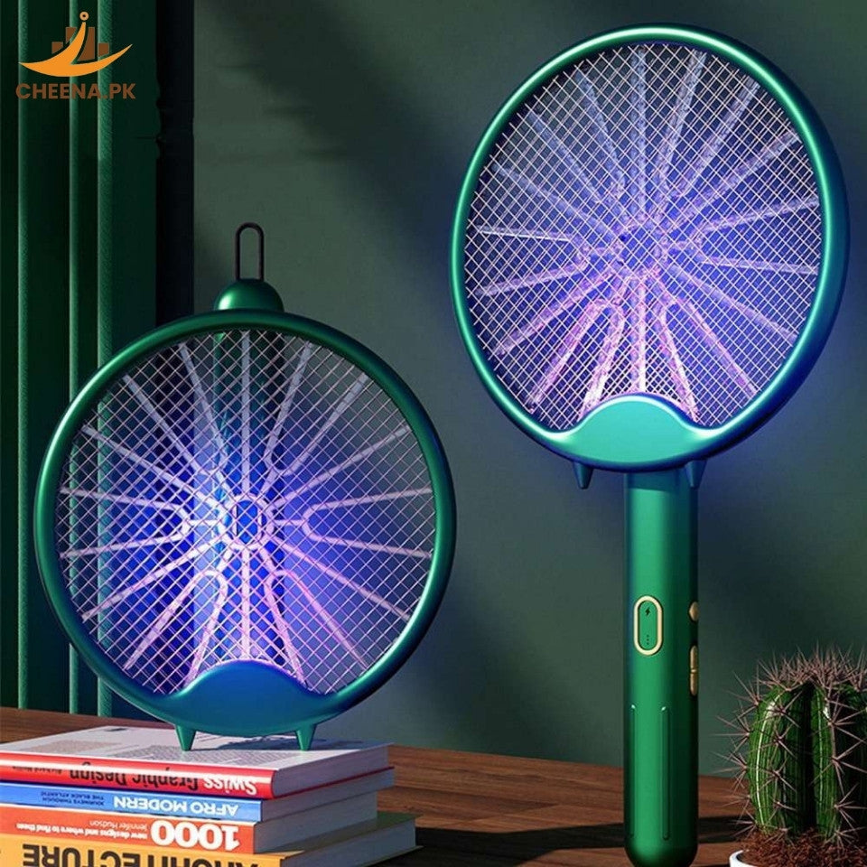 3-in-1 electric mosquito racket, aste by USB, foldable repellent lamp