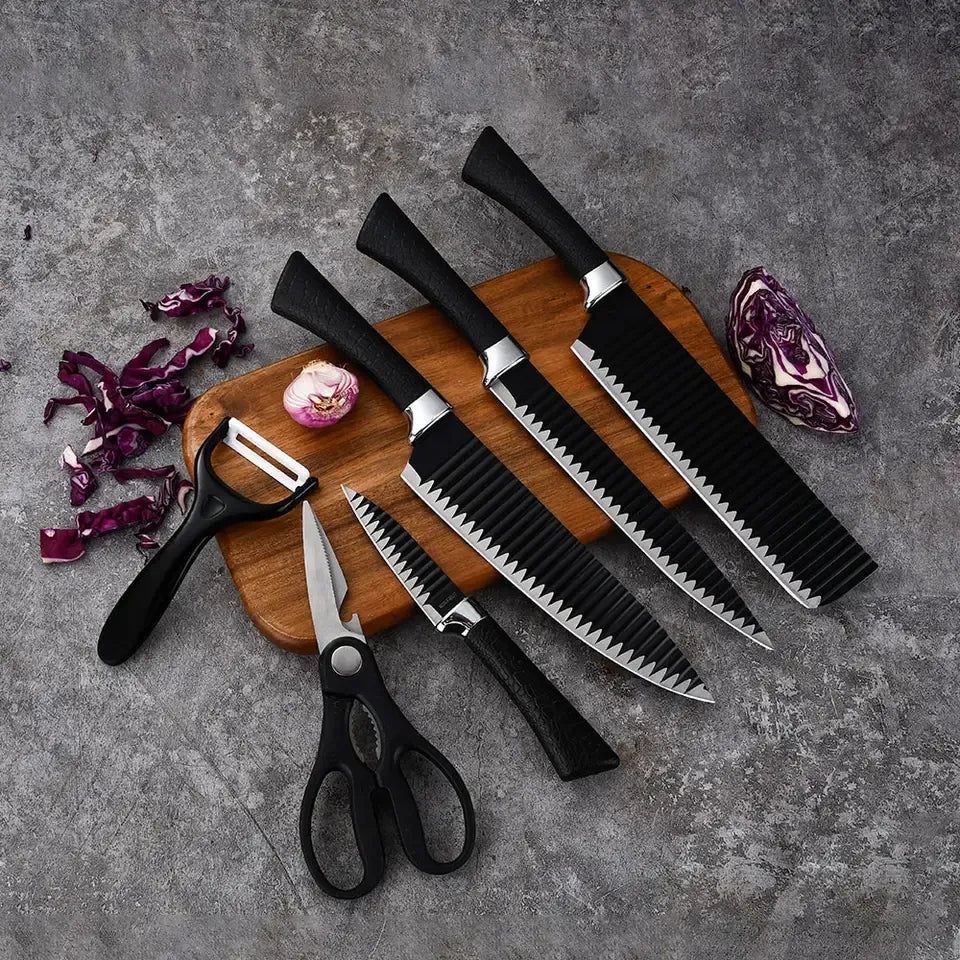 6-Piece Premium Kitchen Knife Set – Stainless Steel