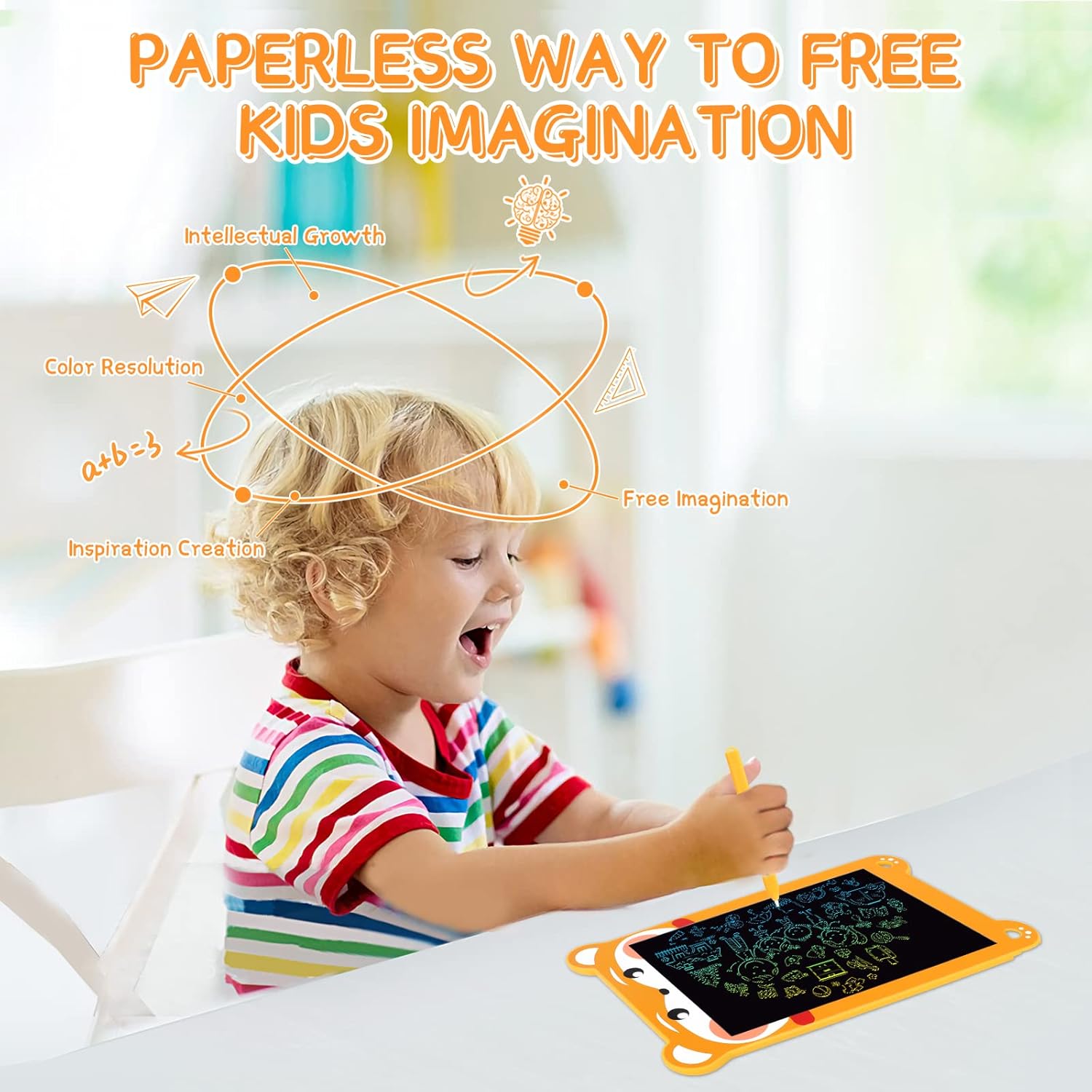 10 Inch LCD Writing Tablet for Kidsolorful – C Doodle Board