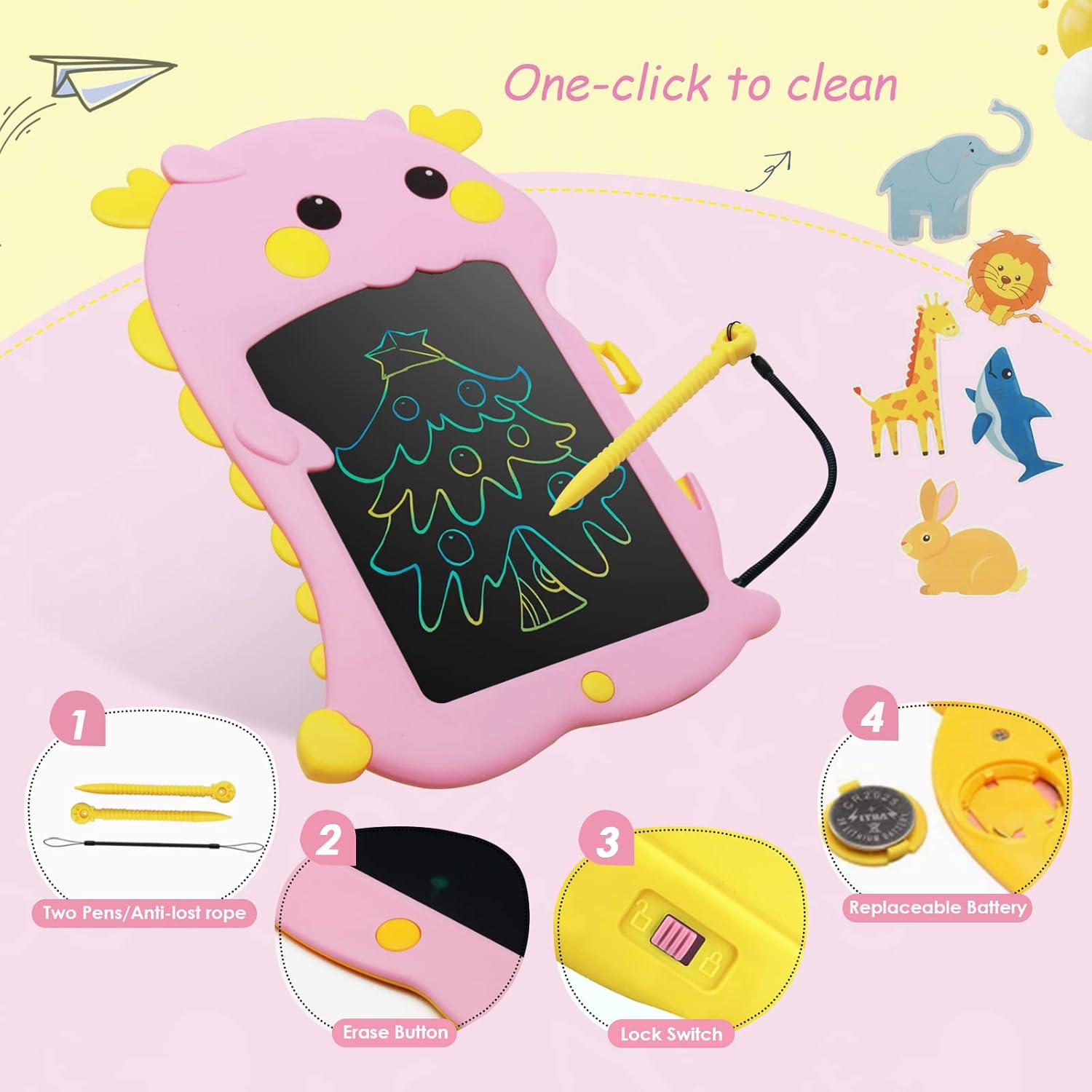 10 Inch LCD Writing Tablet for Kidsolorful – C Doodle Board