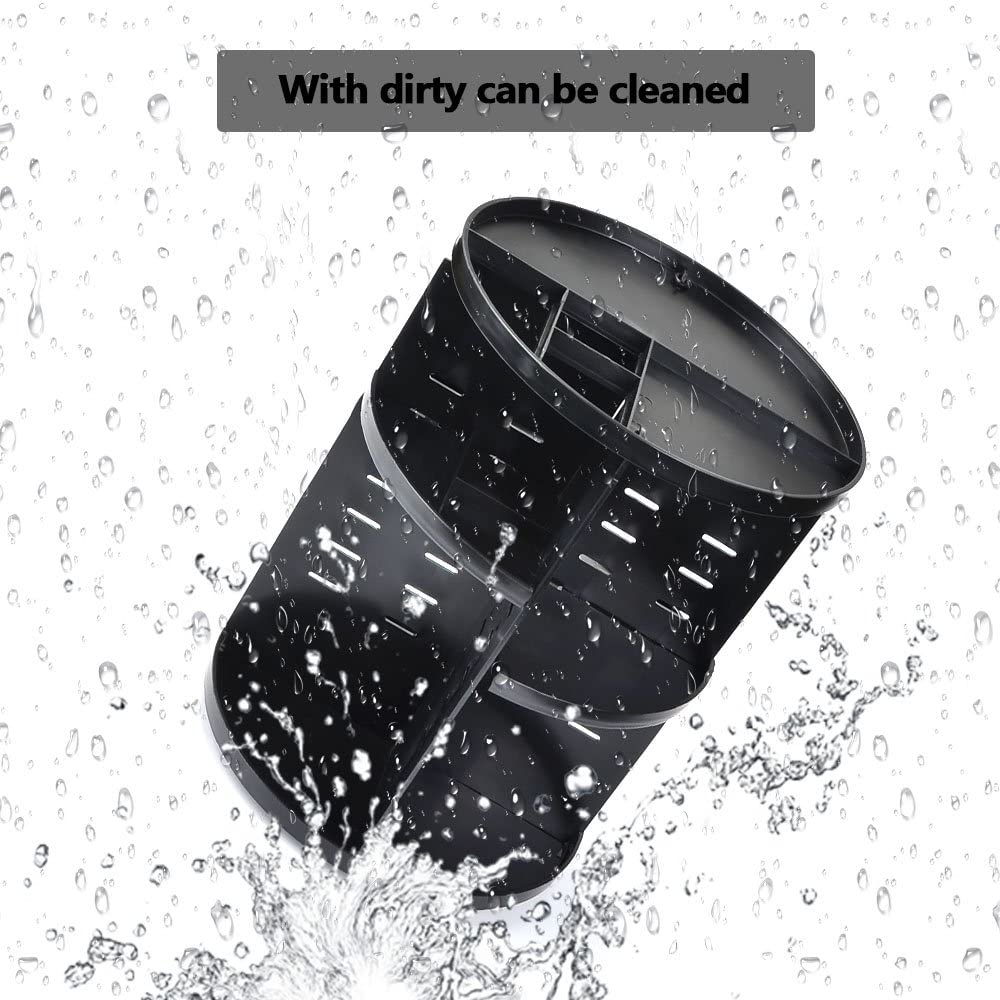 360° Rotating Cosmetic Organizer – Ultimate Makeup Storage Solution with Mirror