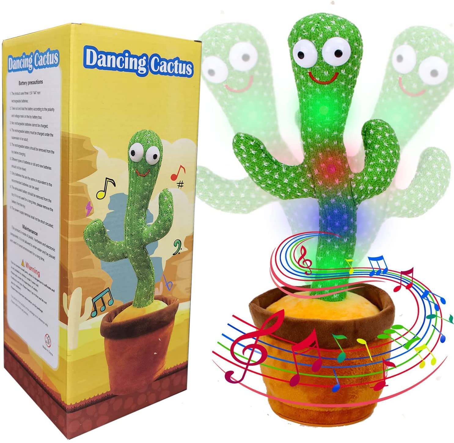 Dancing Talking Cactus Toy – USB Rechargeable Fun for Kids | Perfect Gift for Boys & Girls "