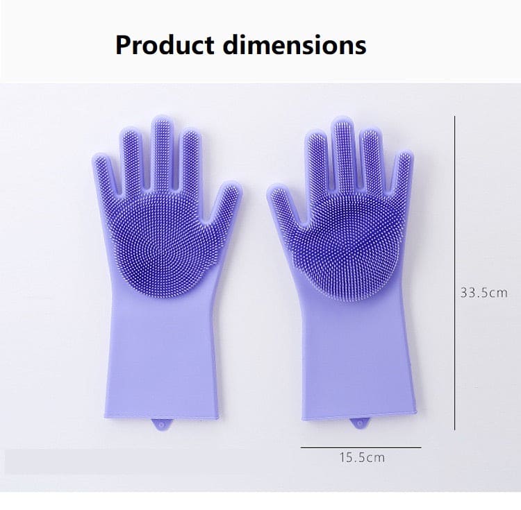 Silicone Washing Gloves – Magic Dishwashing & Cleaning Gloves for Kitchen & Home!