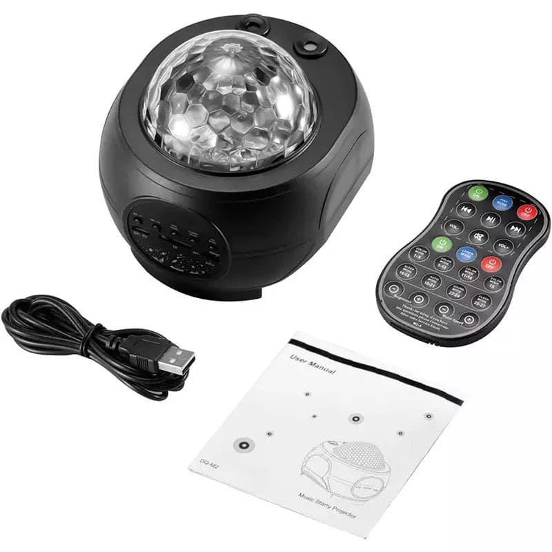 LED Star Galaxy Projector | Ocean Wave Night Light Bluetooth Speaker & Music Player | Relaxing & Romantic Room Decor