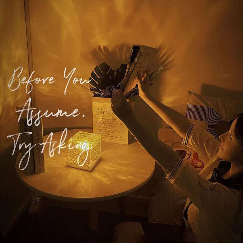 Dynamic Water Ripple Lamp Projector – RGB LED Ocean Wave Light