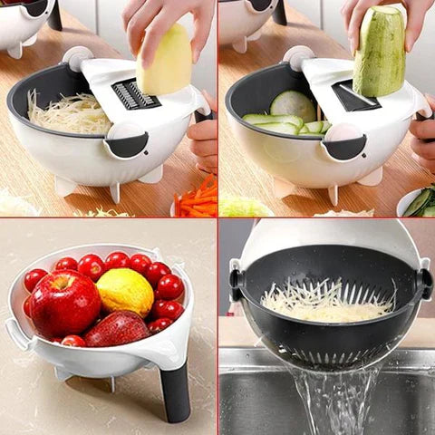 9 in 1 Multifunctional Vegetable Cutter – Effortless Chopping, Slicing & Dicing